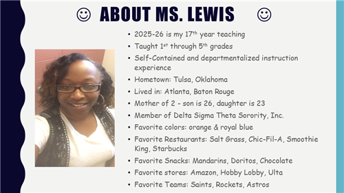 About Ms. Lewis