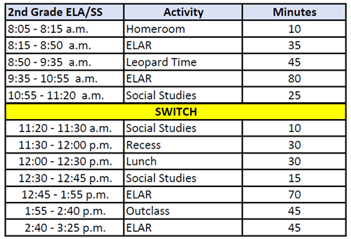 Schedule
