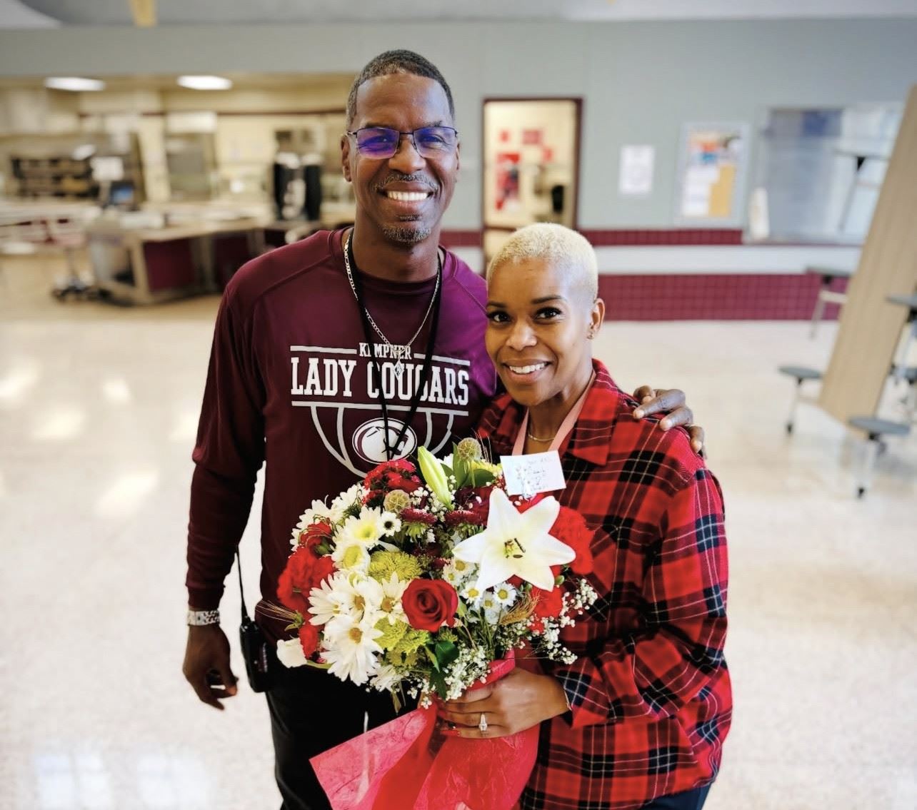  Dr. Brown with Ms. Harris, KHS HAABSE Teacher of the Year!