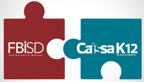 FBISD and Caissa K12 puzzle piece fitting together