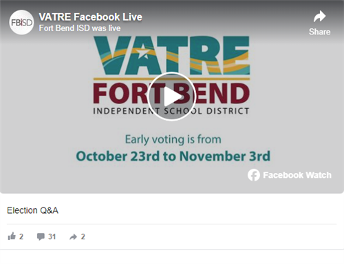 Facebook Live for VATRE Q&A