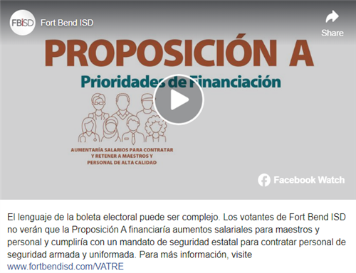 Facebook VATRE video on ballot language in Spanish