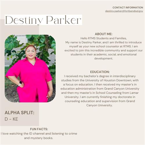 Ms. Parker Information