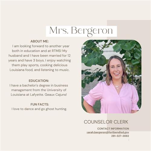 Mrs. Bergeron Information 