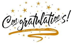 Congratulations 