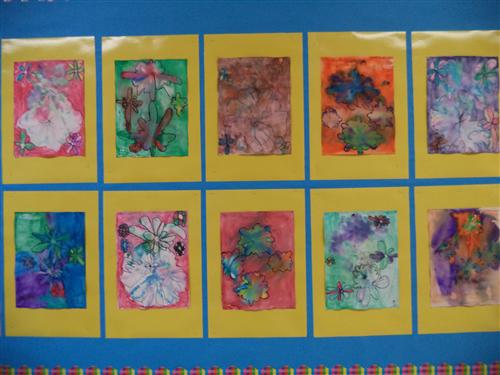 Kindergarten Impressionist Flowers 