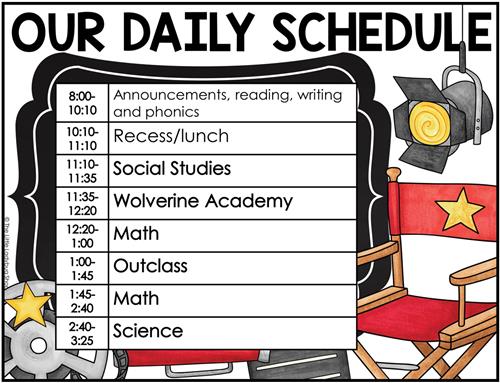 class schedule