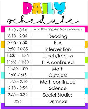 Schedule